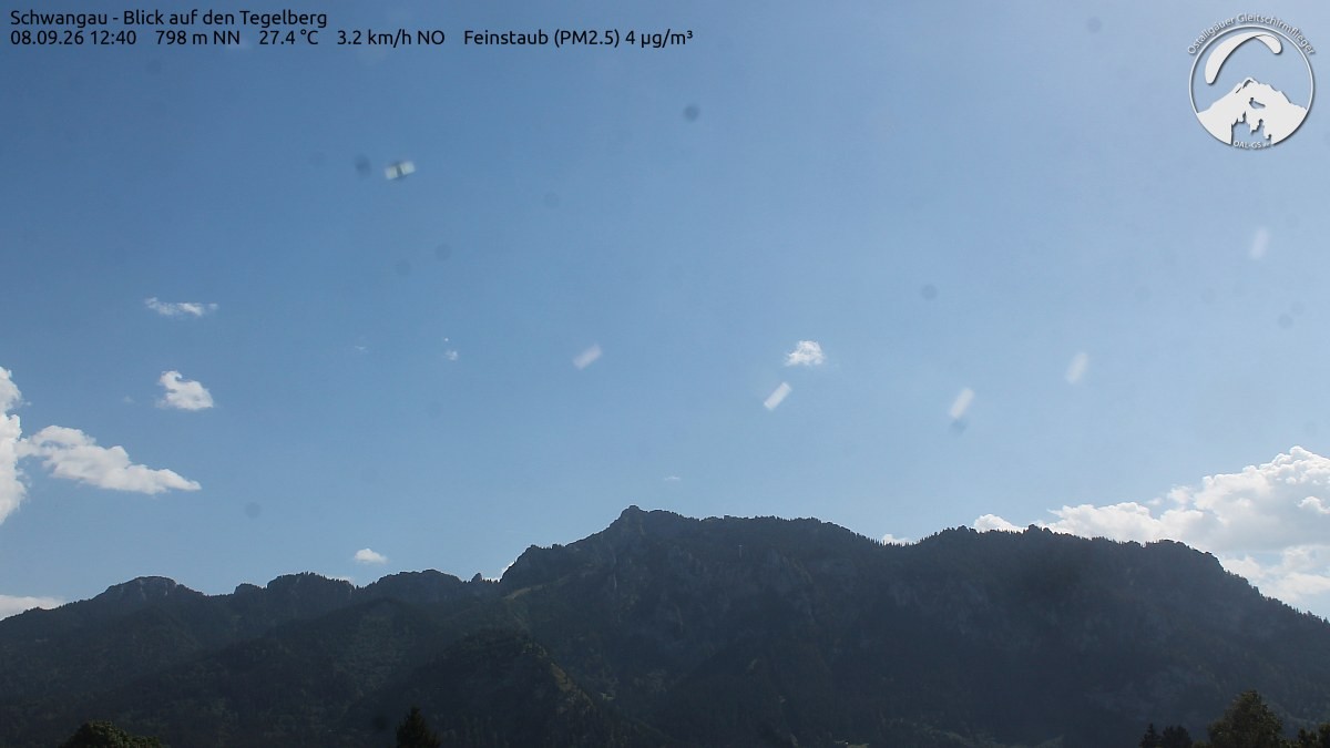 Archiv Foto Webcam Schwangau: Tegelberg-Blick