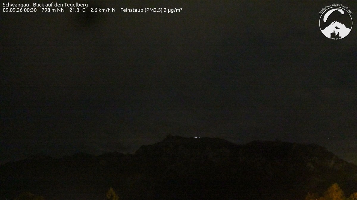Archiv Foto Webcam Schwangau: Tegelberg-Blick