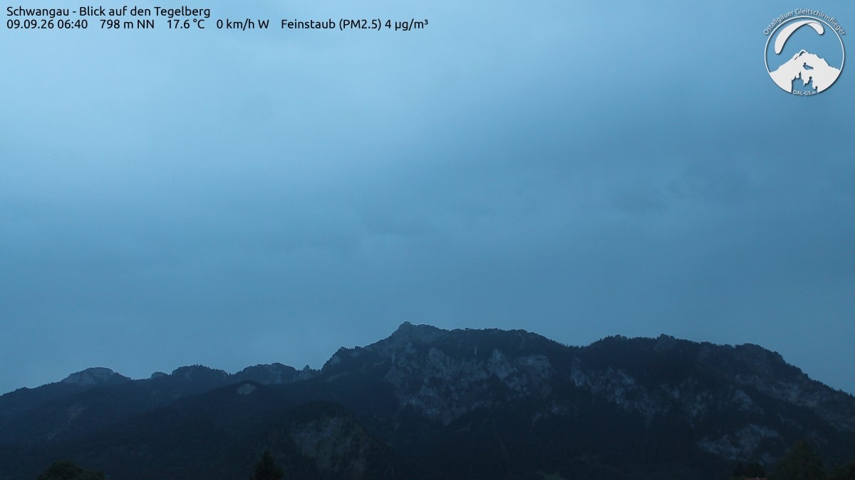 Archiv Foto Webcam Schwangau: Tegelberg-Blick