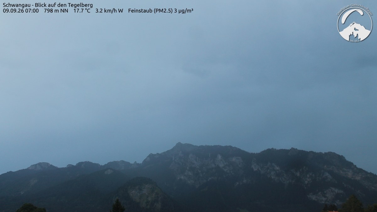 Archiv Foto Webcam Schwangau: Tegelberg-Blick