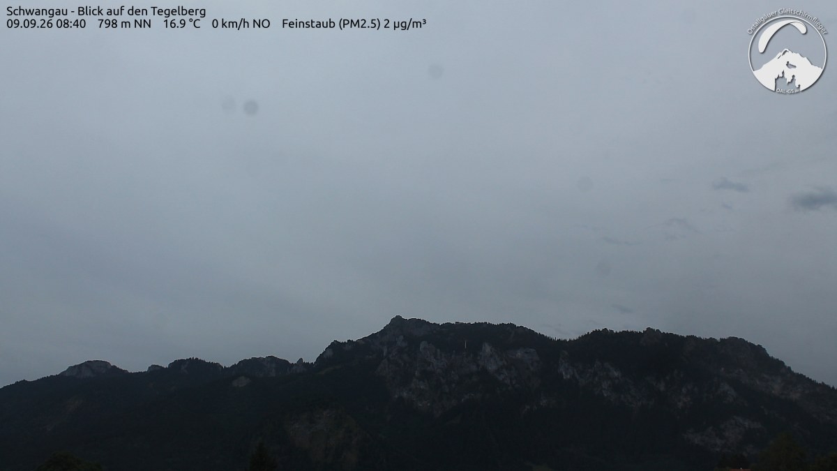 Archiv Foto Webcam Schwangau: Tegelberg-Blick