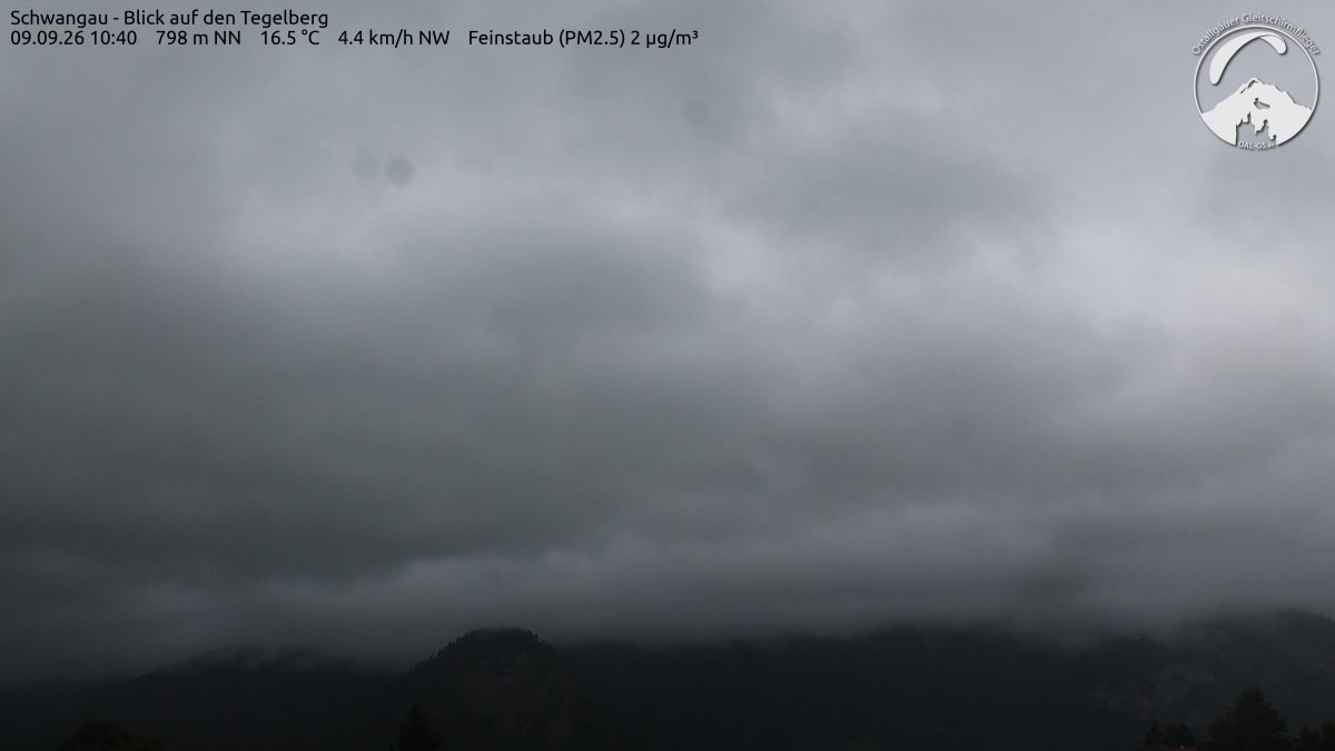 Archiv Foto Webcam Schwangau: Tegelberg-Blick