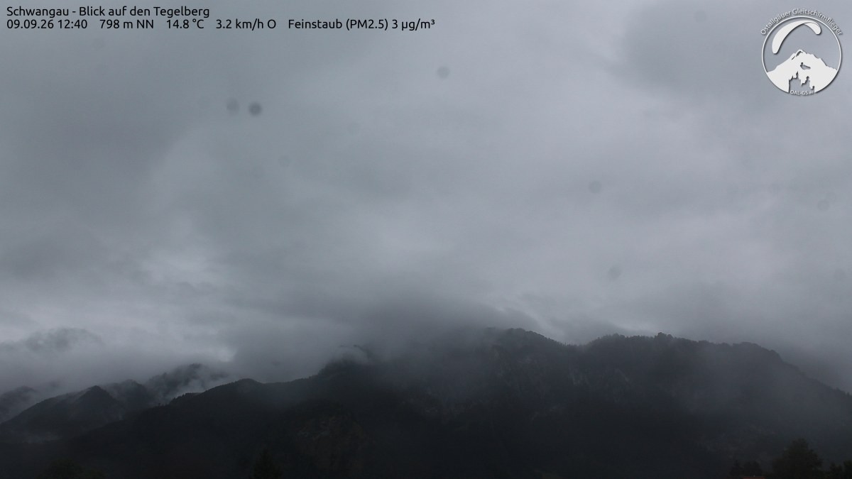 Archiv Foto Webcam Schwangau: Tegelberg-Blick