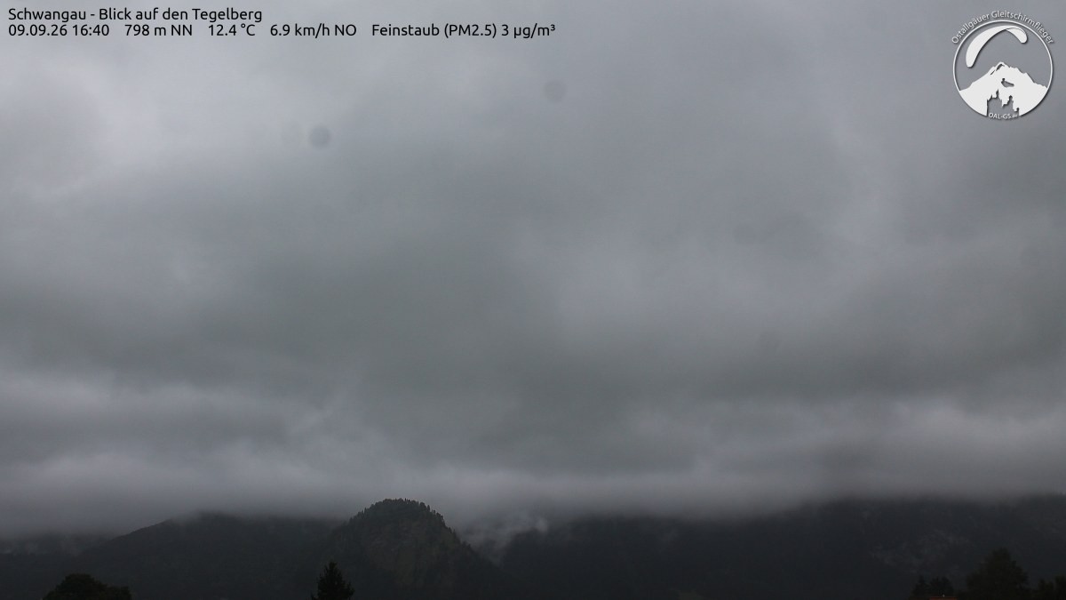 Archiv Foto Webcam Schwangau: Tegelberg-Blick