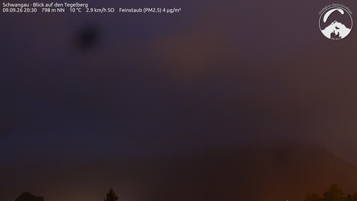 Archiv Foto Webcam Schwangau: Tegelberg-Blick