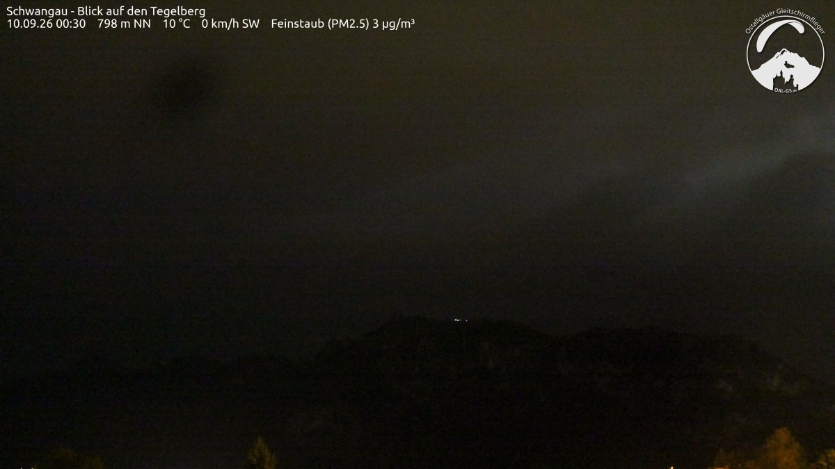 Archiv Foto Webcam Schwangau: Tegelberg-Blick