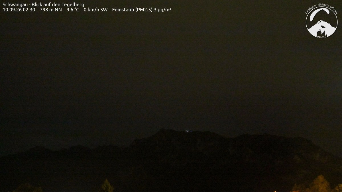 Archiv Foto Webcam Schwangau: Tegelberg-Blick