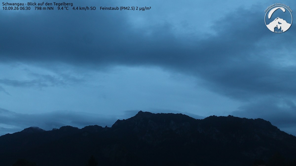 Archiv Foto Webcam Schwangau: Tegelberg-Blick