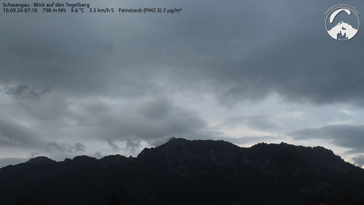 Archiv Foto Webcam Schwangau: Tegelberg-Blick