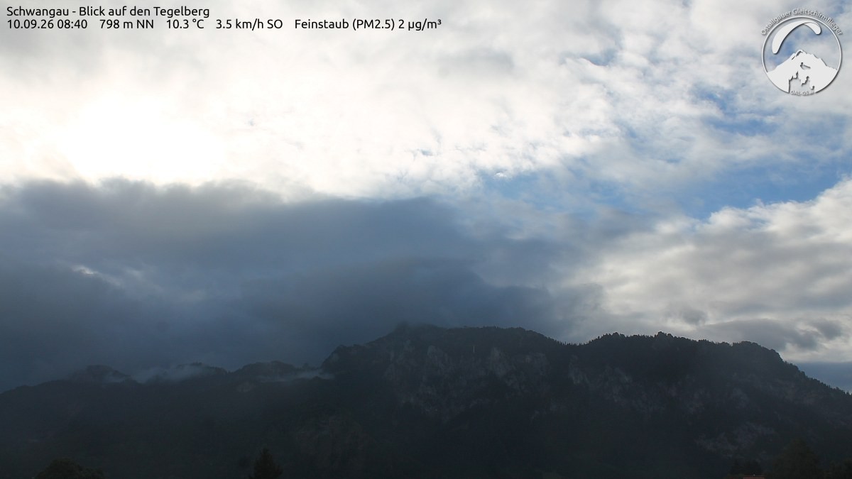 Archiv Foto Webcam Schwangau: Tegelberg-Blick