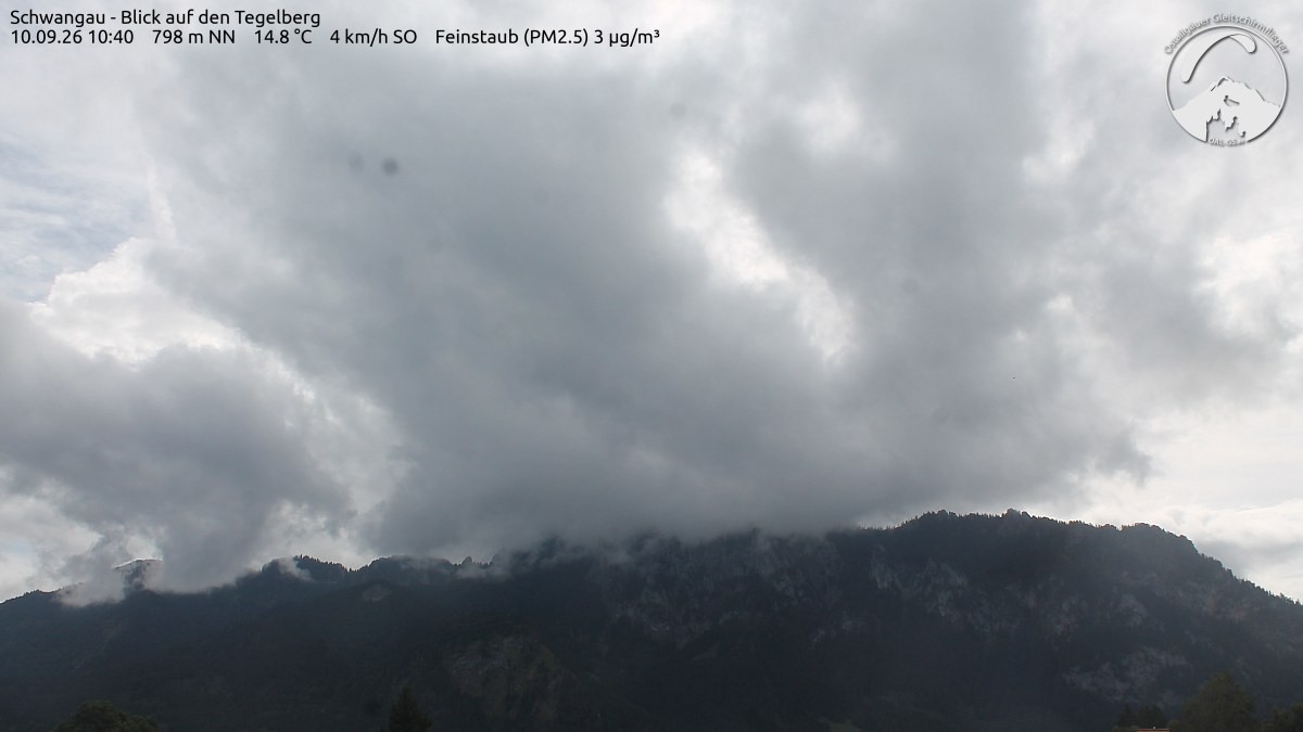 Archiv Foto Webcam Schwangau: Tegelberg-Blick