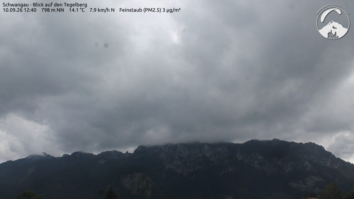 Archiv Foto Webcam Schwangau: Tegelberg-Blick