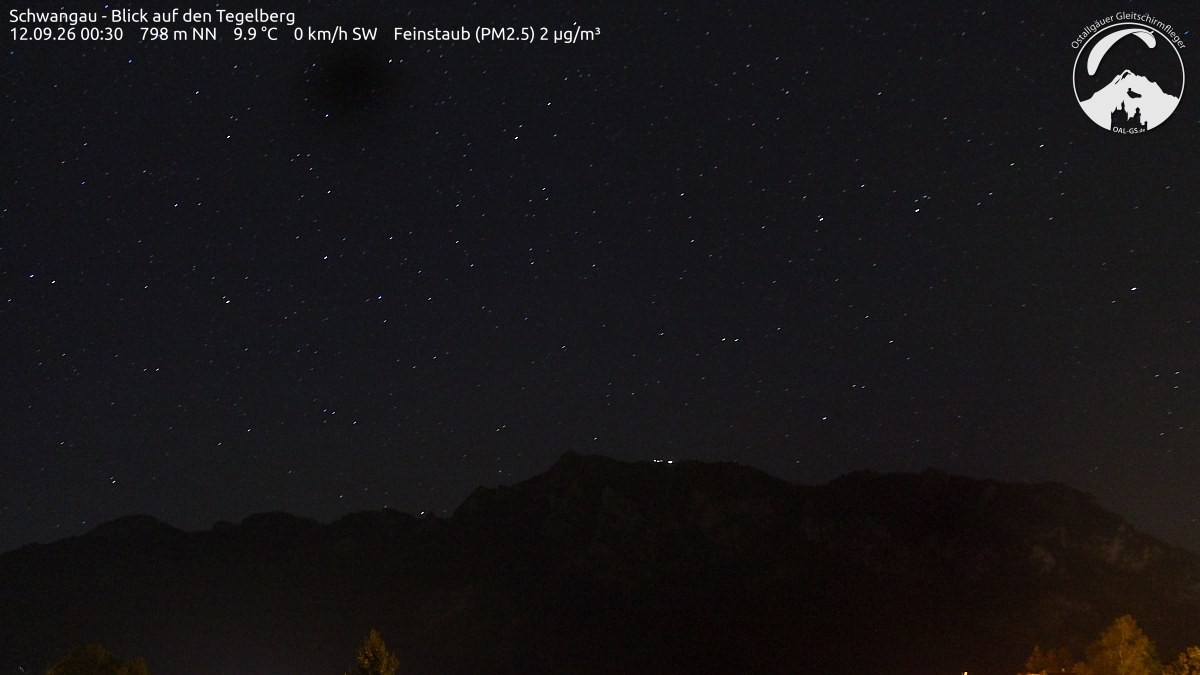 Archiv Foto Webcam Schwangau: Tegelberg-Blick