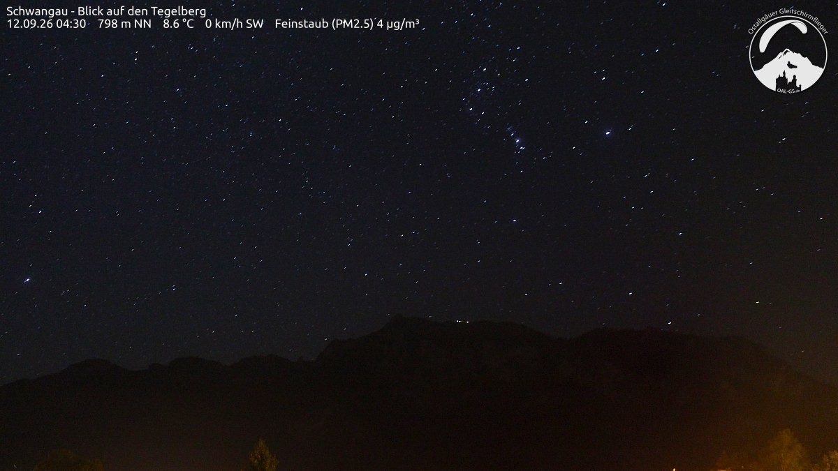 Archiv Foto Webcam Schwangau: Tegelberg-Blick