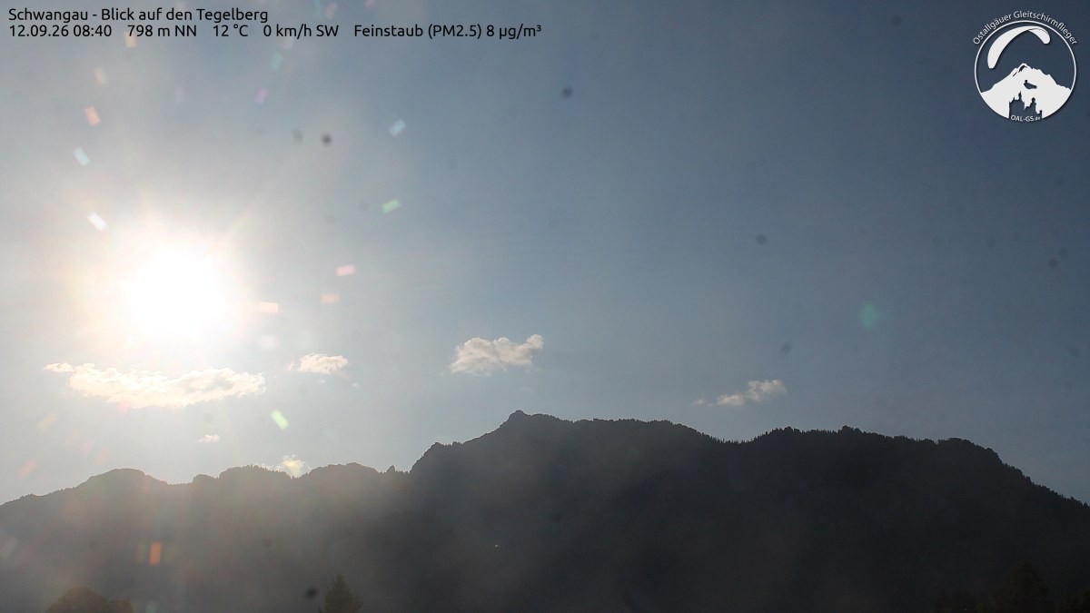 Archiv Foto Webcam Schwangau: Tegelberg-Blick