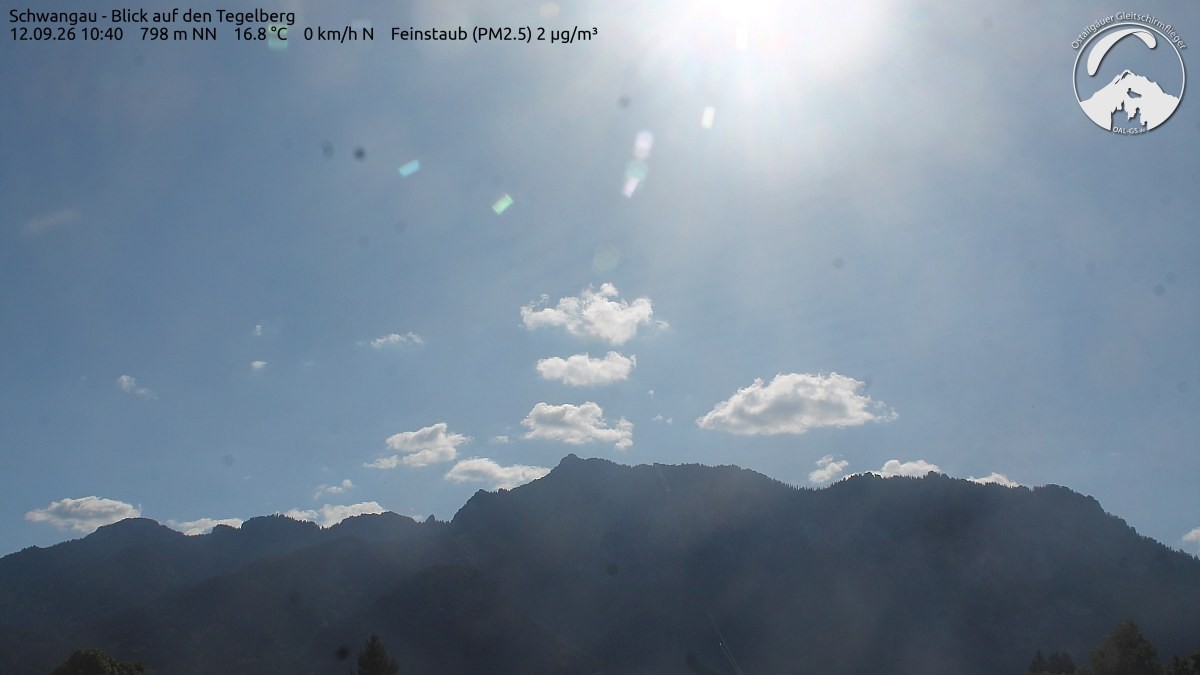 Archiv Foto Webcam Schwangau: Tegelberg-Blick