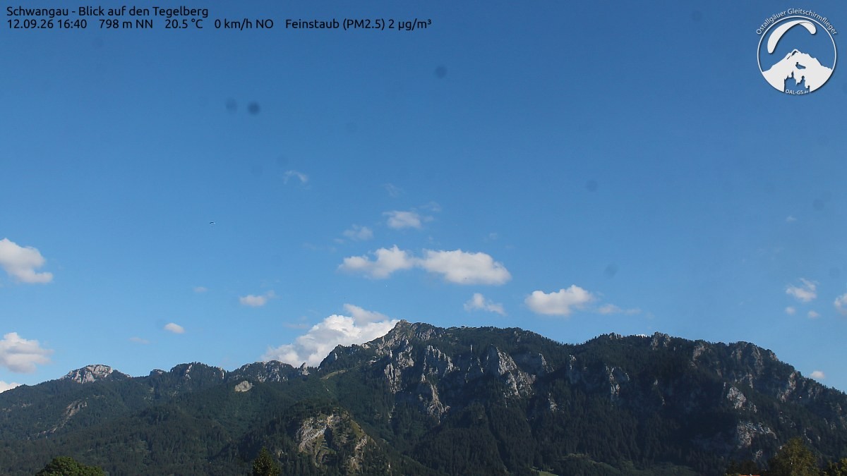 Archiv Foto Webcam Schwangau: Tegelberg-Blick