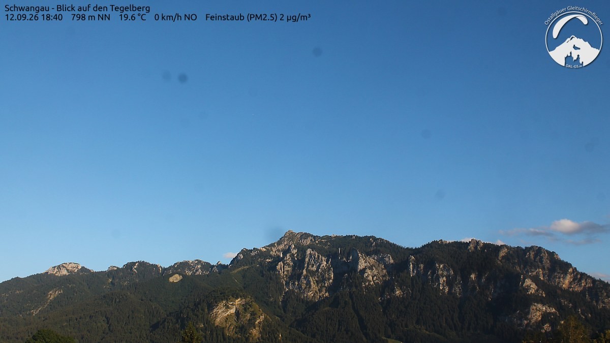 Archiv Foto Webcam Schwangau: Tegelberg-Blick
