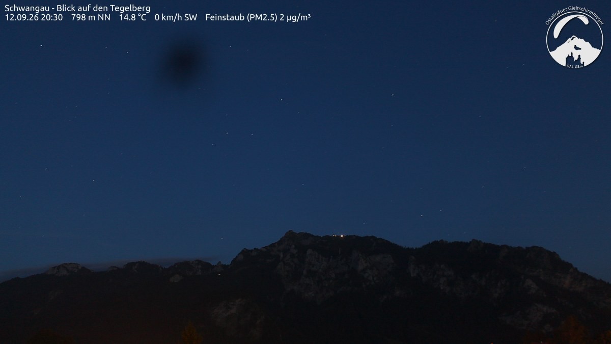 Archiv Foto Webcam Schwangau: Tegelberg-Blick