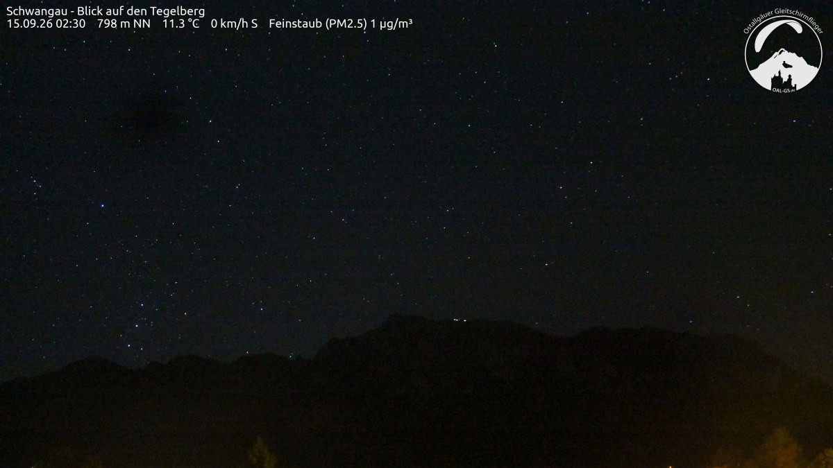 Archiv Foto Webcam Schwangau: Tegelberg-Blick