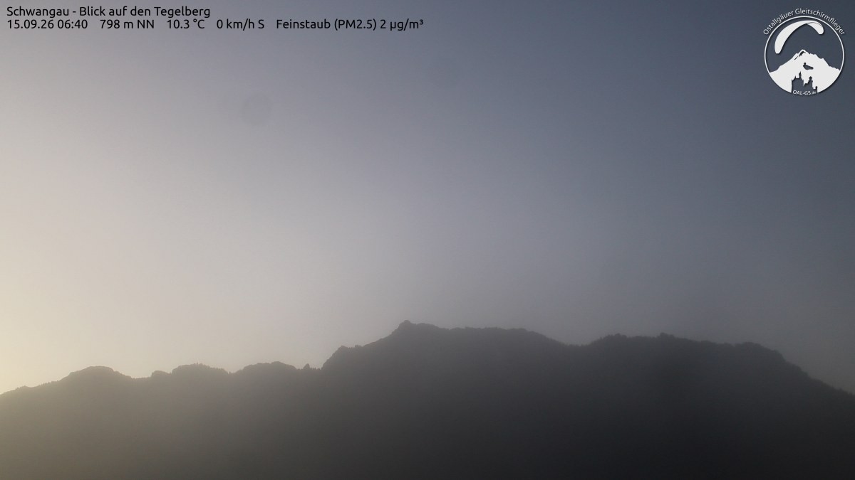 Archiv Foto Webcam Schwangau: Tegelberg-Blick