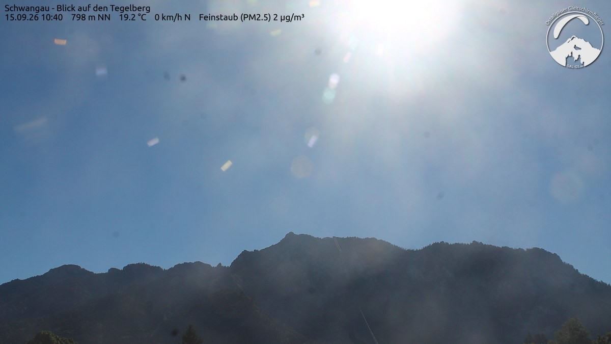 Archiv Foto Webcam Schwangau: Tegelberg-Blick