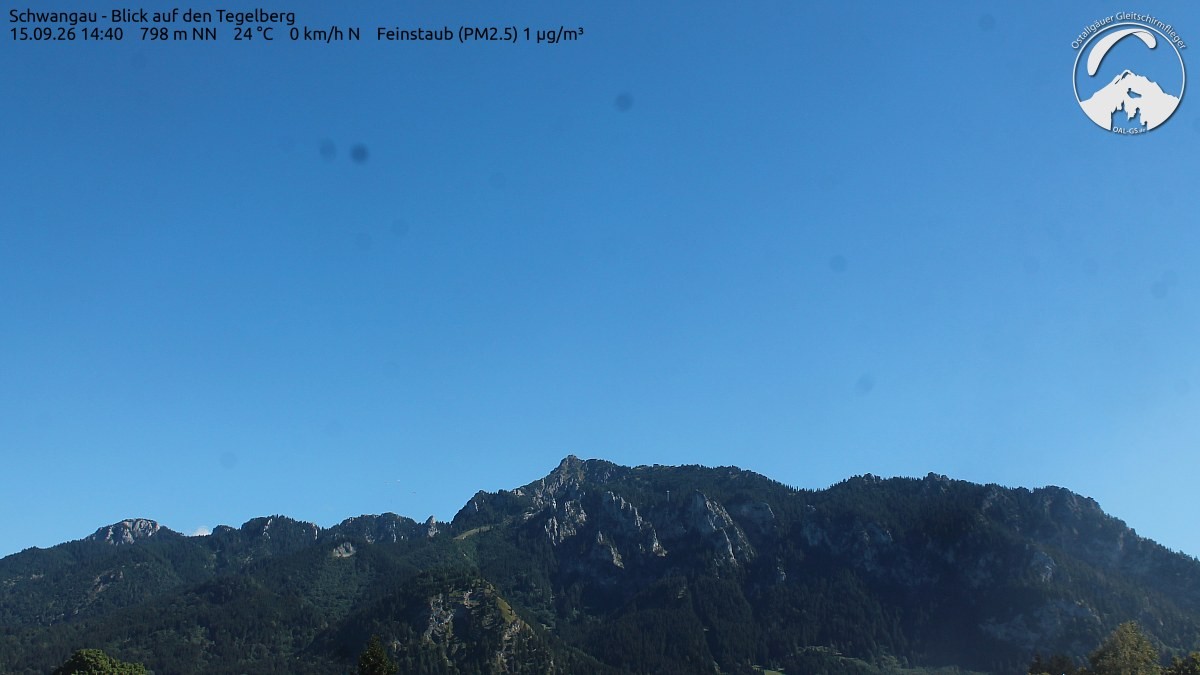 Archiv Foto Webcam Schwangau: Tegelberg-Blick