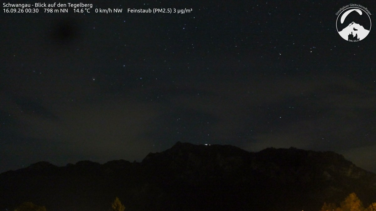 Archiv Foto Webcam Schwangau: Tegelberg-Blick