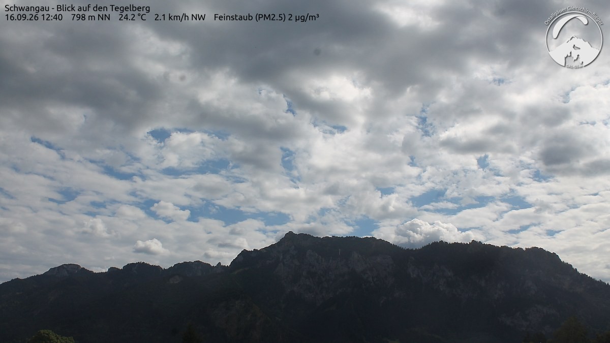 Archiv Foto Webcam Schwangau: Tegelberg-Blick