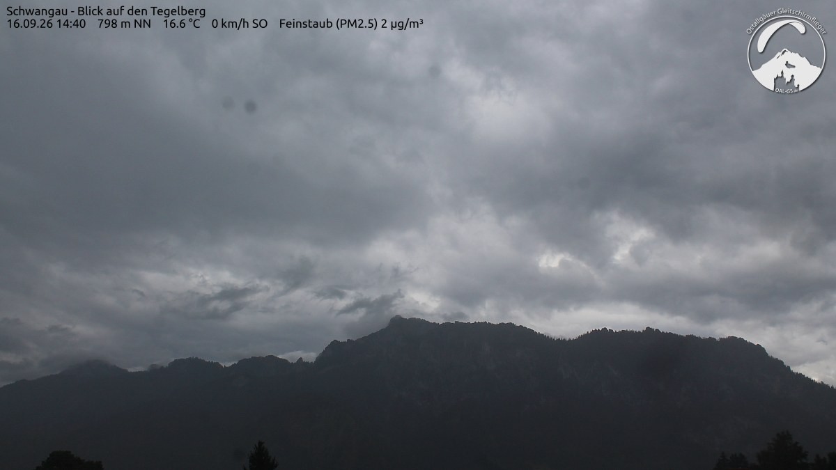 Archiv Foto Webcam Schwangau: Tegelberg-Blick