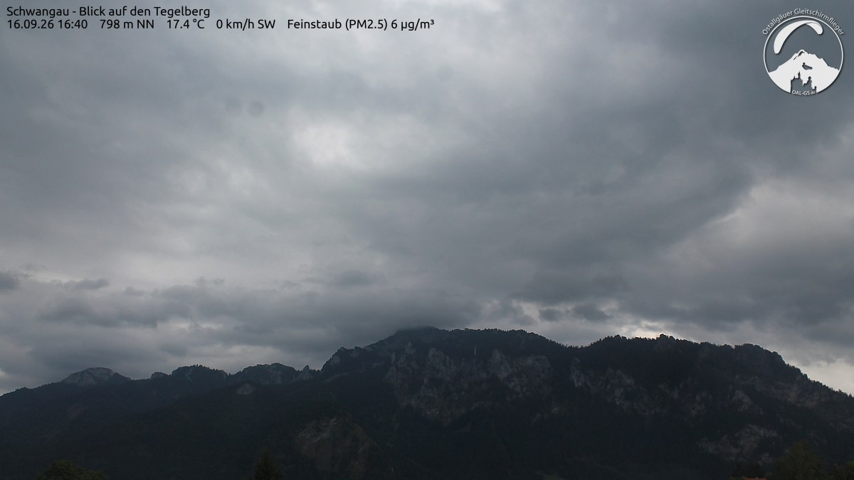 Archiv Foto Webcam Schwangau: Tegelberg-Blick