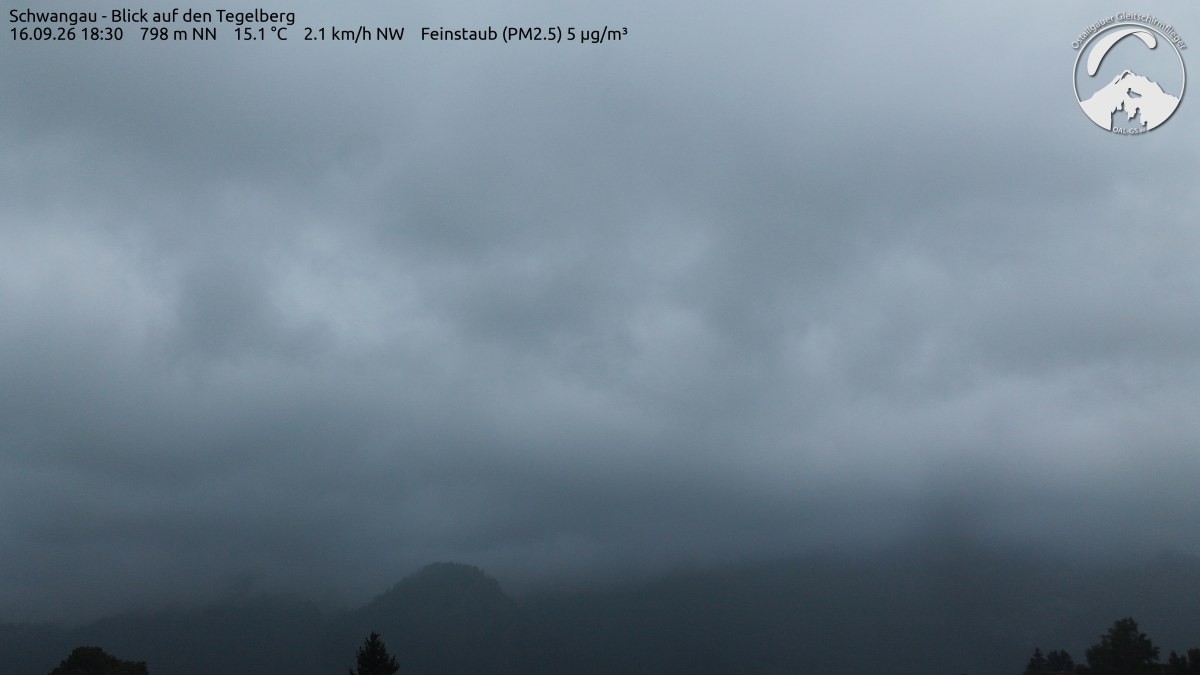 Archiv Foto Webcam Schwangau: Tegelberg-Blick