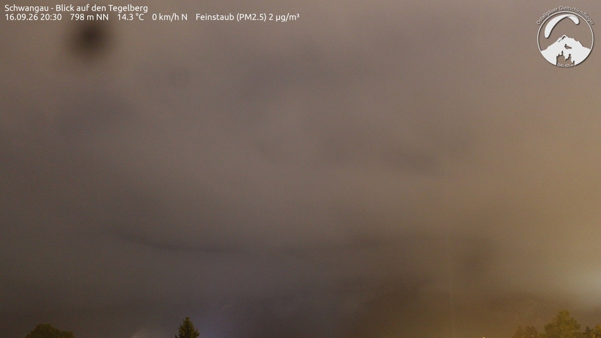 Archiv Foto Webcam Schwangau: Tegelberg-Blick