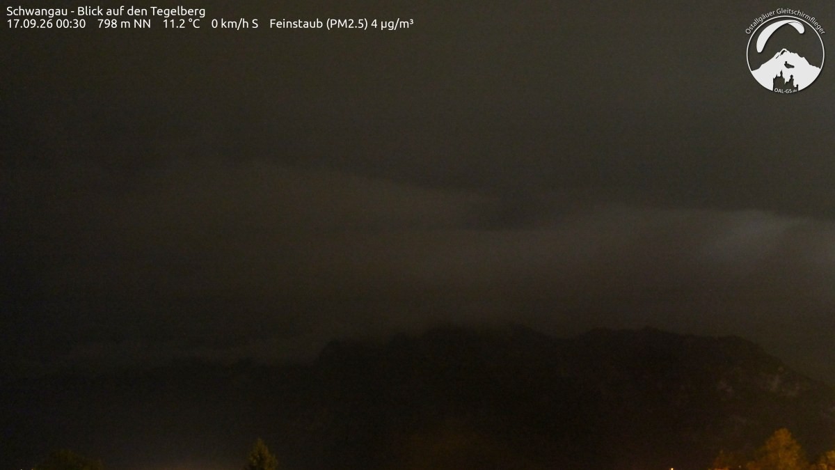 Archiv Foto Webcam Schwangau: Tegelberg-Blick
