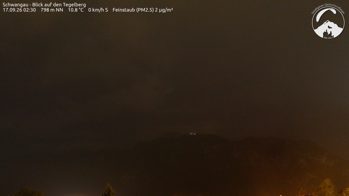 Archiv Foto Webcam Schwangau: Tegelberg-Blick