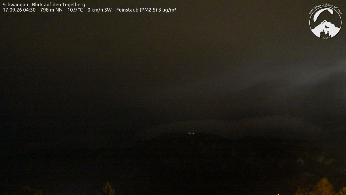 Archiv Foto Webcam Schwangau: Tegelberg-Blick