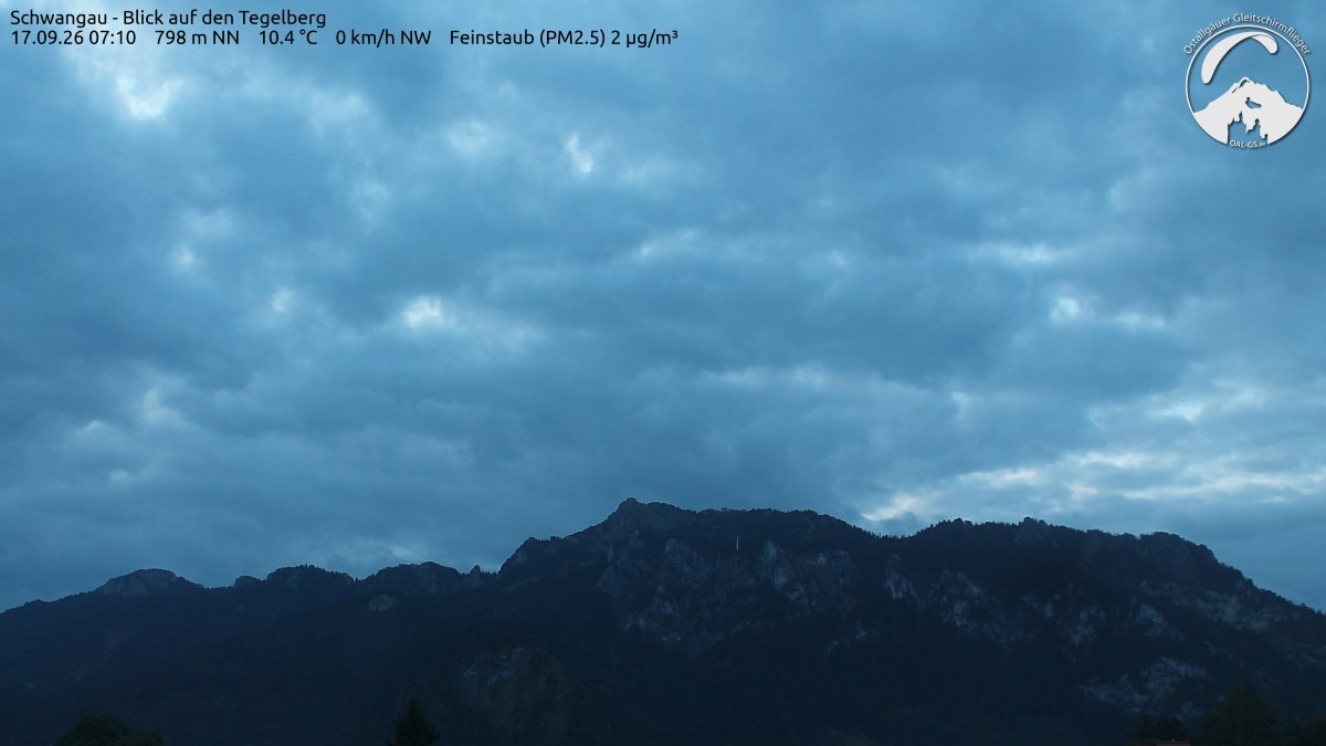Archiv Foto Webcam Schwangau: Tegelberg-Blick