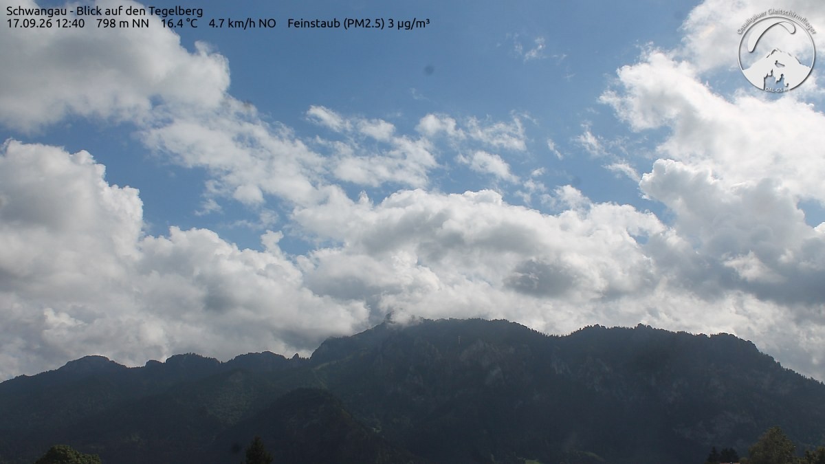 Archiv Foto Webcam Schwangau: Tegelberg-Blick