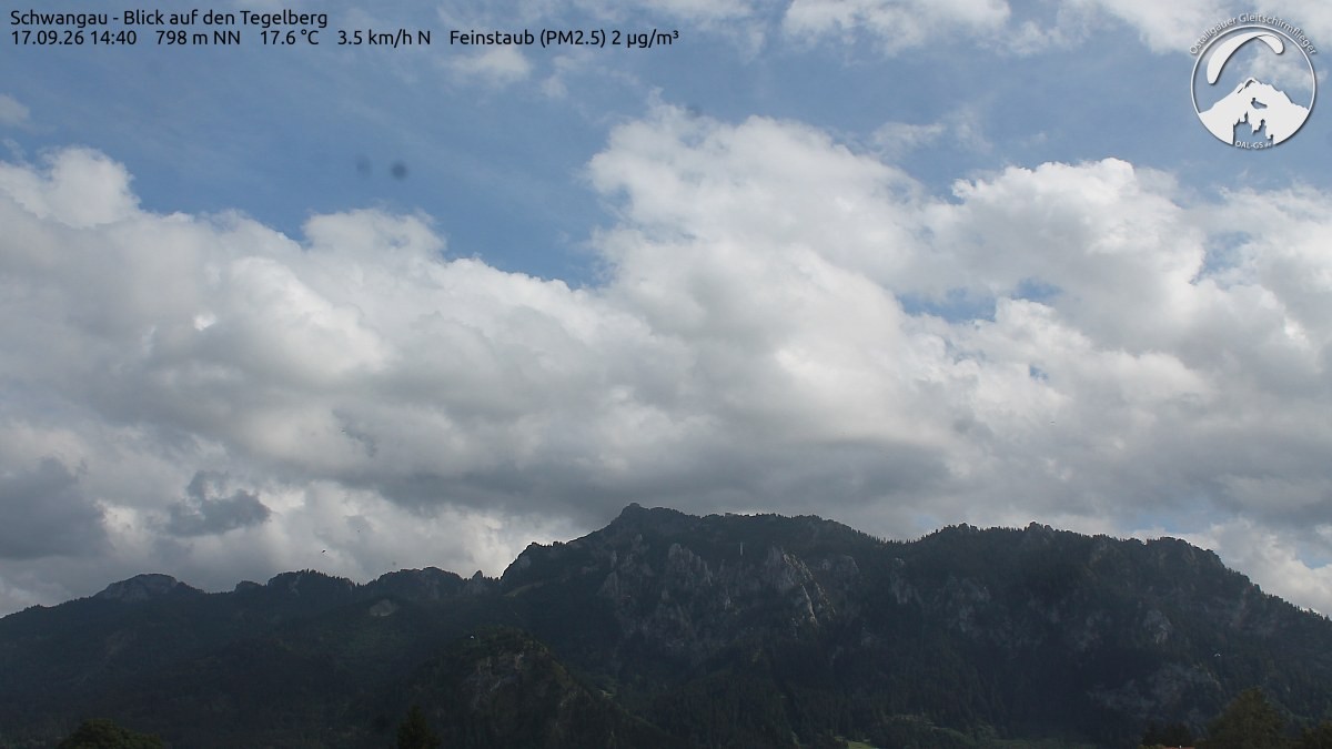 Archiv Foto Webcam Schwangau: Tegelberg-Blick