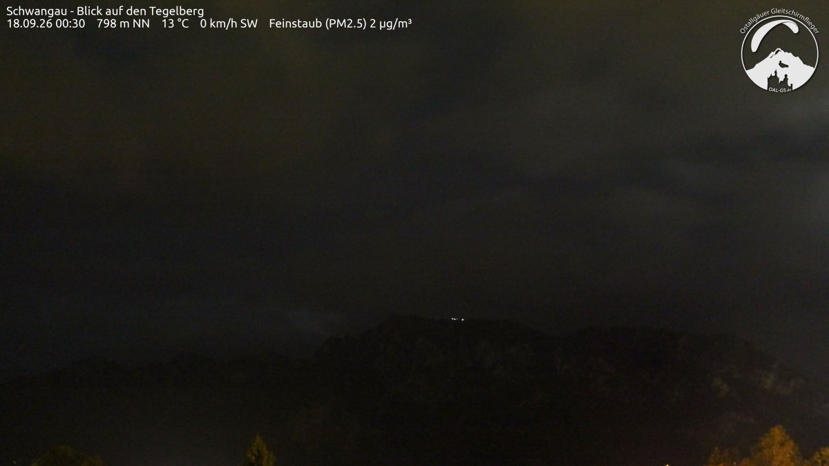 Archiv Foto Webcam Schwangau: Tegelberg-Blick