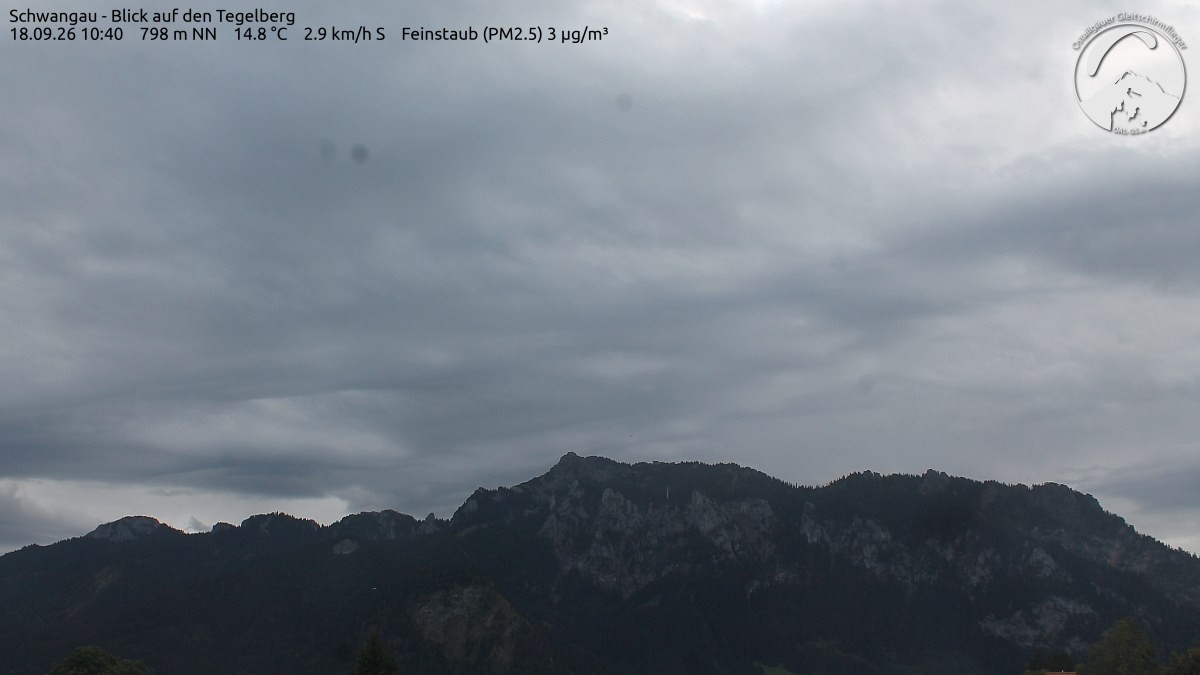 Archiv Foto Webcam Schwangau: Tegelberg-Blick