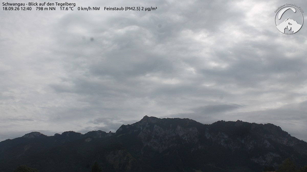 Archiv Foto Webcam Schwangau: Tegelberg-Blick