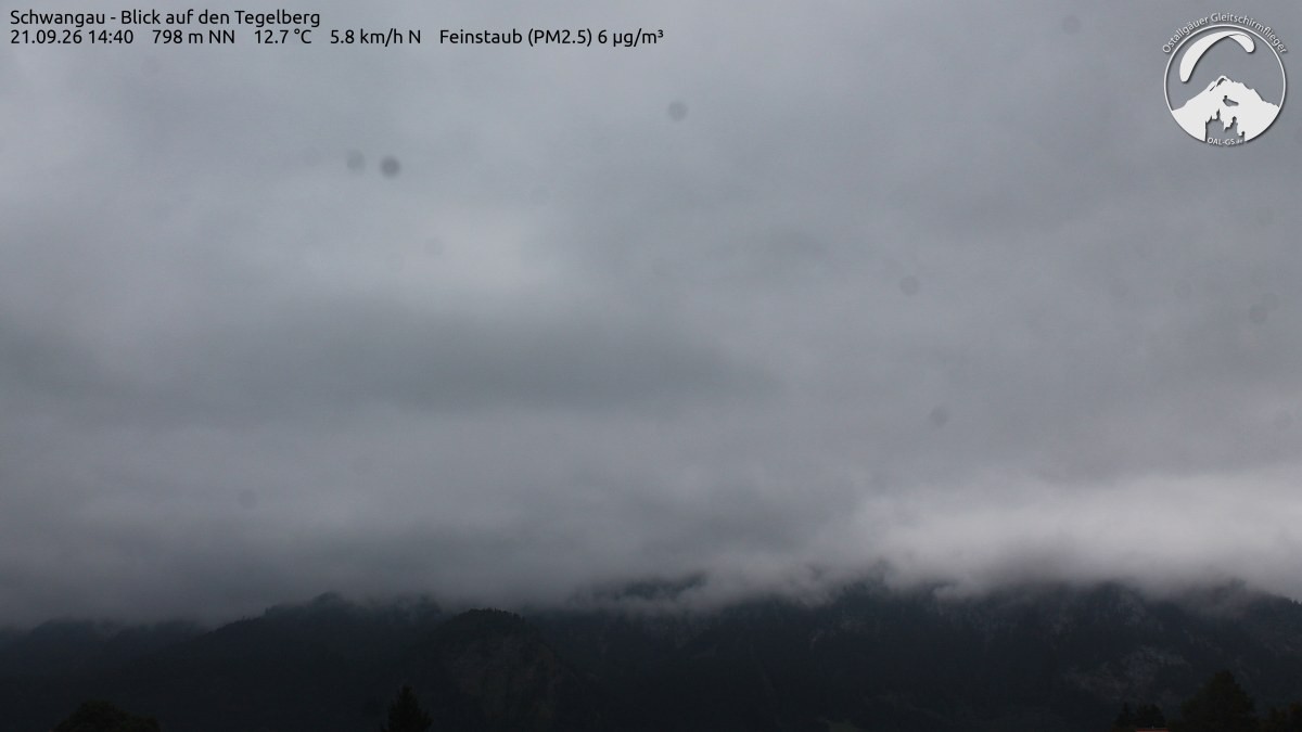 Archiv Foto Webcam Schwangau: Tegelberg-Blick