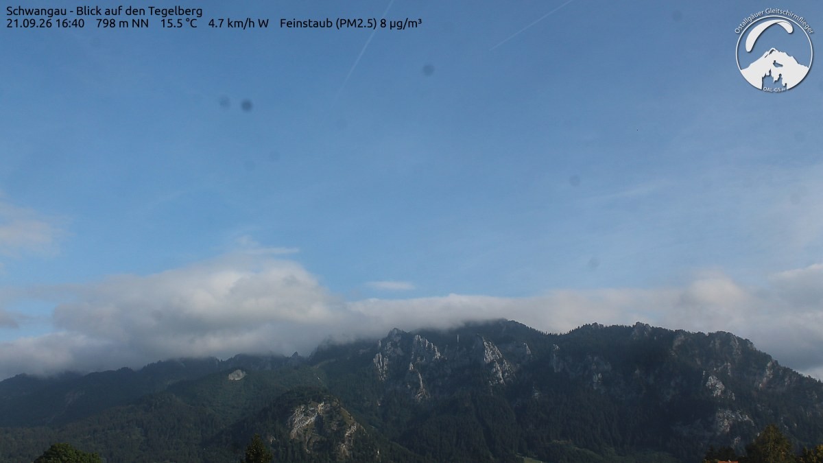 Archiv Foto Webcam Schwangau: Tegelberg-Blick