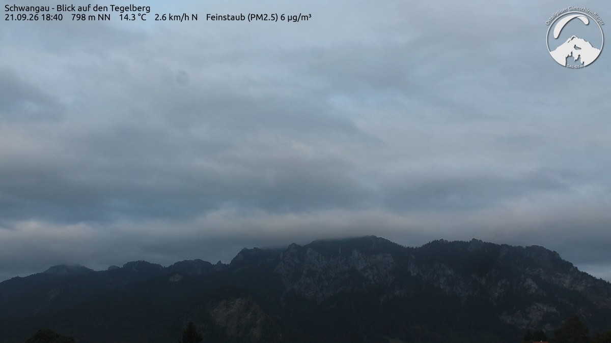 Archiv Foto Webcam Schwangau: Tegelberg-Blick