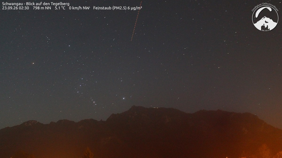 Archiv Foto Webcam Schwangau: Tegelberg-Blick