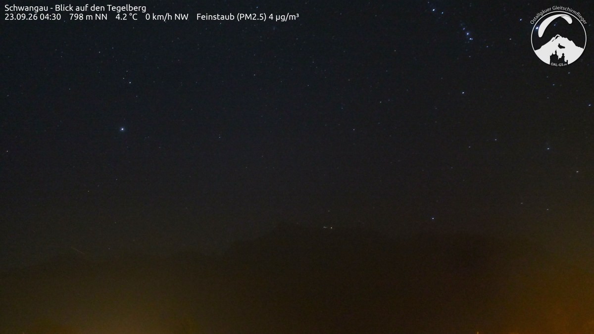 Archiv Foto Webcam Schwangau: Tegelberg-Blick