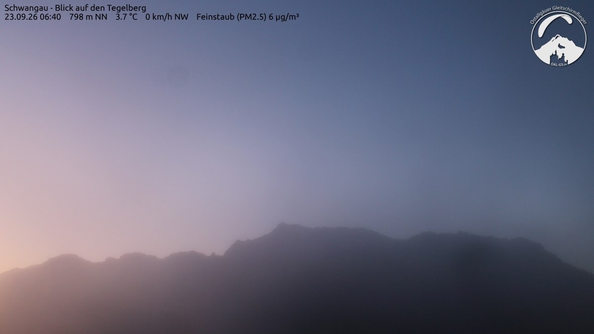 Archiv Foto Webcam Schwangau: Tegelberg-Blick