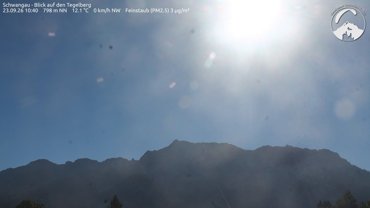 Archiv Foto Webcam Schwangau: Tegelberg-Blick