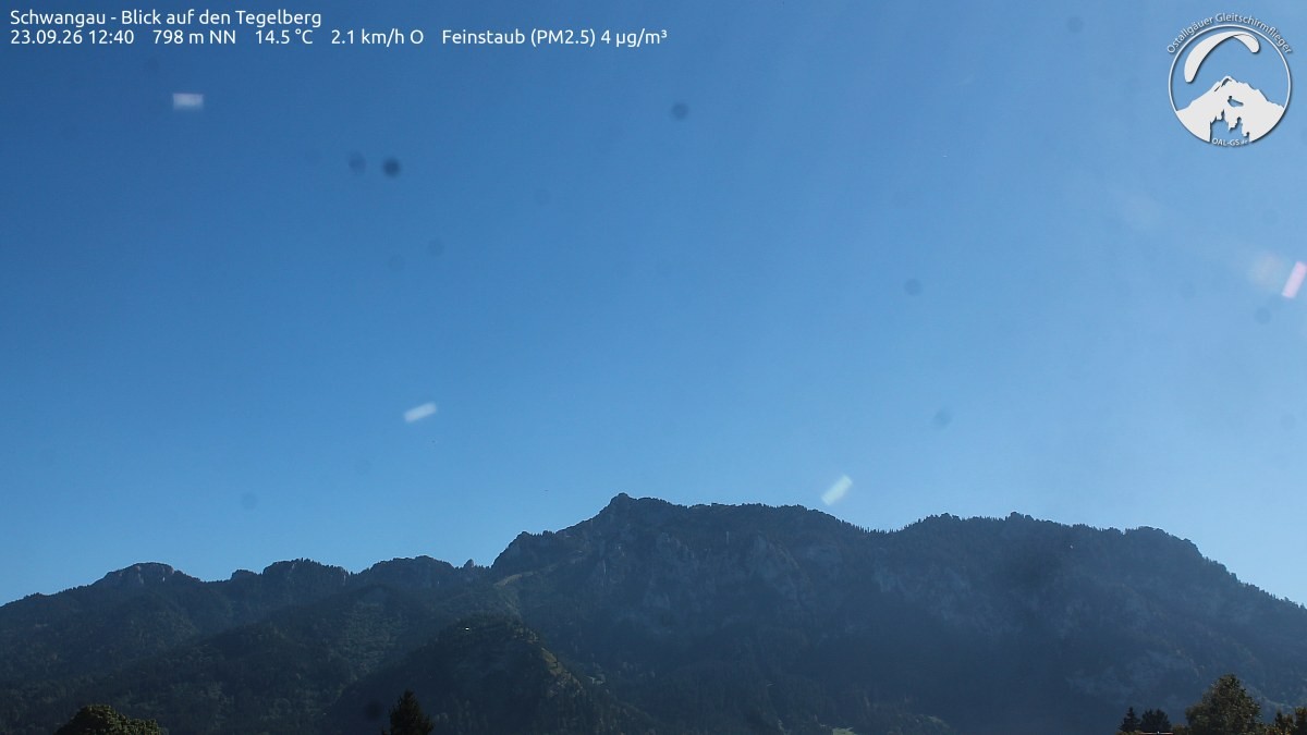 Archiv Foto Webcam Schwangau: Tegelberg-Blick